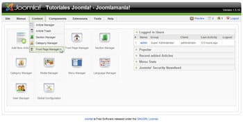 Joomla! Category New / Category Manager